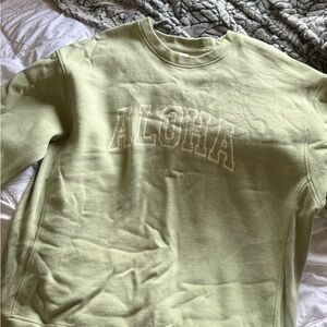 Mahina Aloha Green Sweatshirt